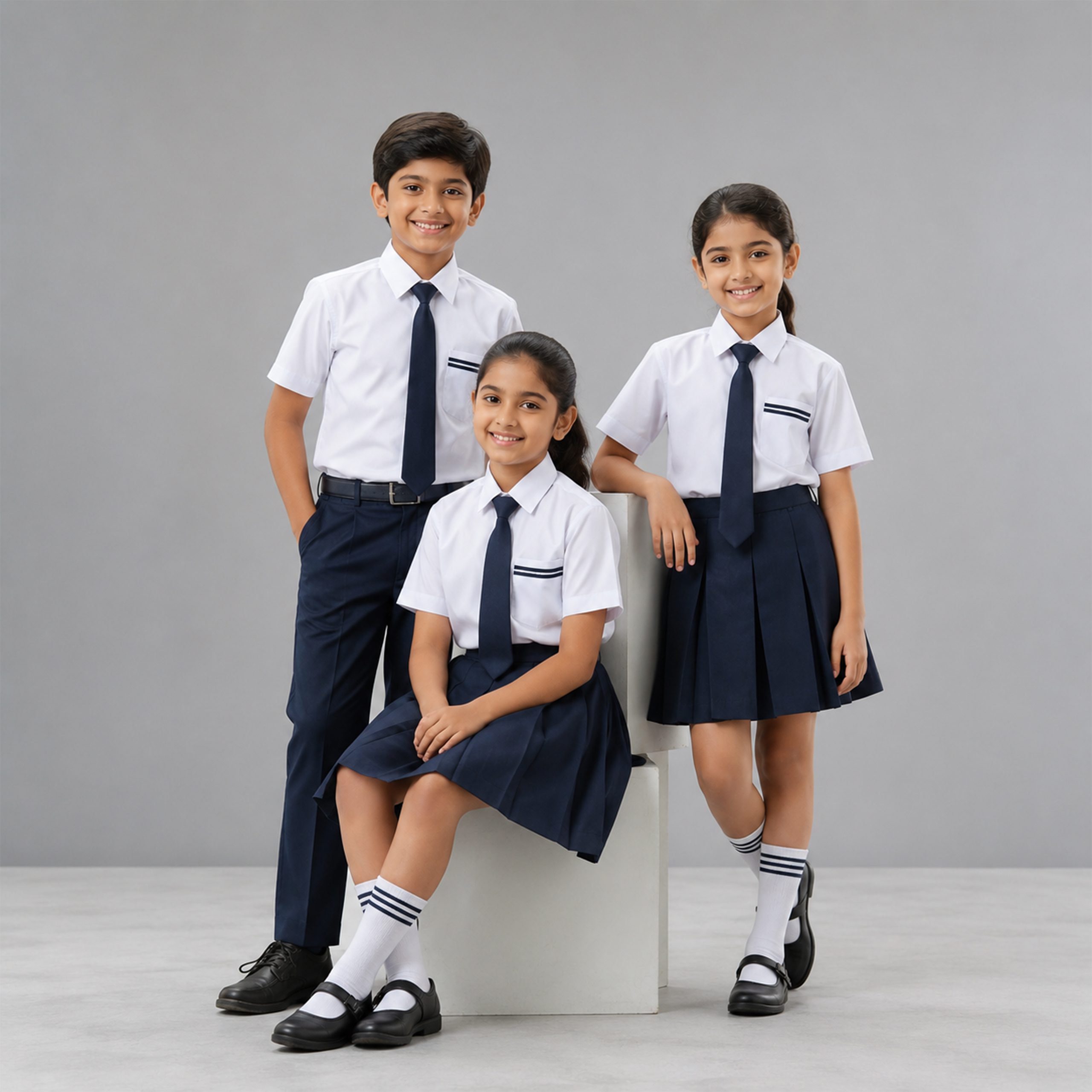 School uniforms supplied by Madhukunj in Gujarat
