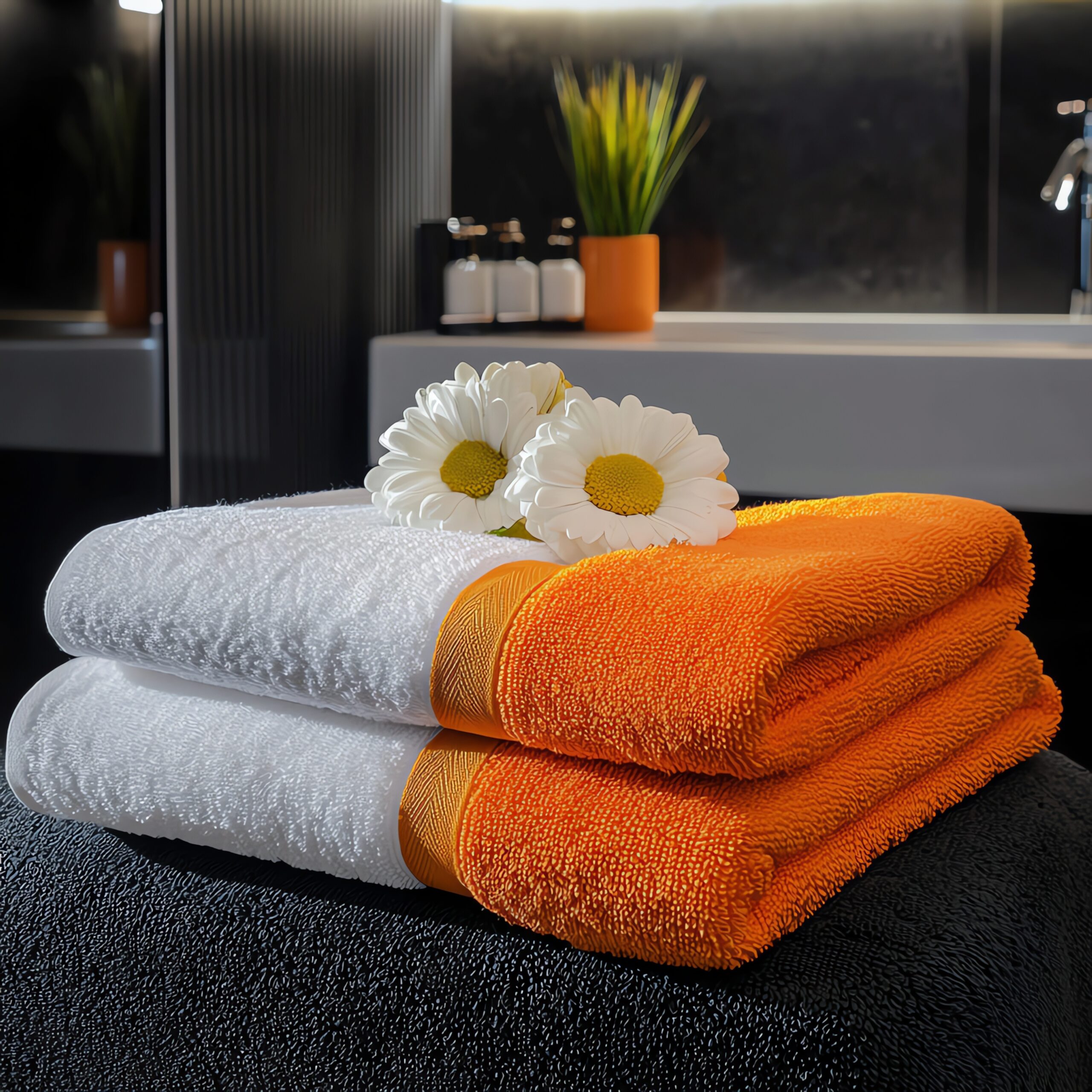 spa composition with lily flowers towels spa treatment 1 scaled